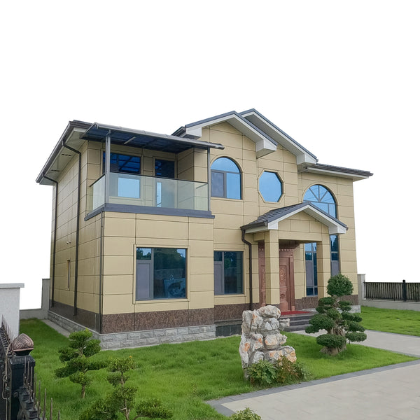 Luxury Two-Story Prefabricated Villa with Furnished Steel Structure
